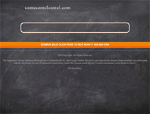 Tablet Screenshot of camecamelcamel.com